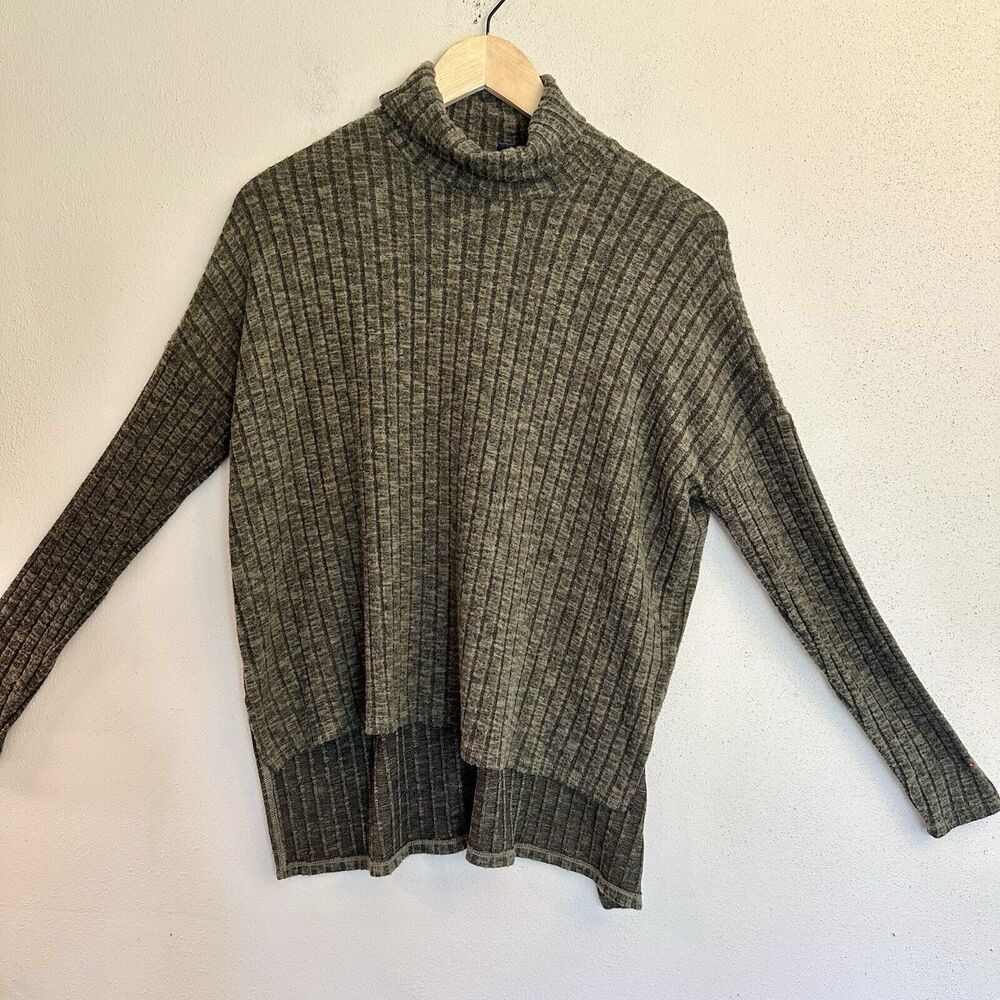 American Eagle Outfitters Womens‎ Mock Neck Sweater Sz S Olive Pullover